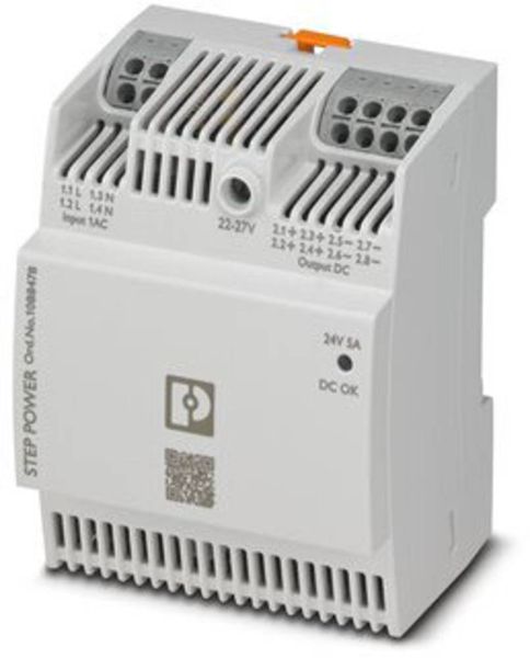 Phoenix Contact STEP3-PS/1AC/24DC/5/PT Hutschienen-Netzteil (DIN-Rail)  24 V/DC 5 A 120 W Anzahl Ausgänge:1  Inhalt 1 St