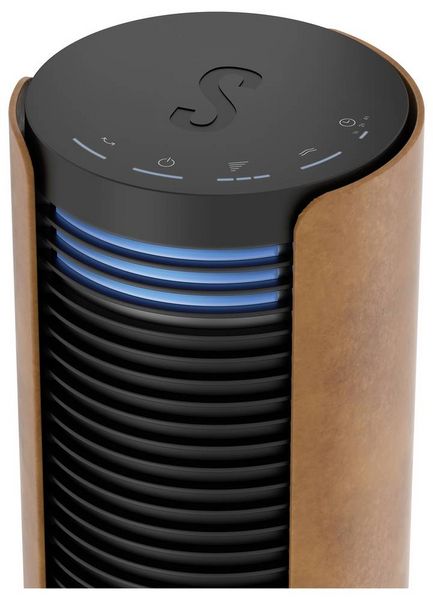 Produktbild: Stadler Form Peter Leatherette Turmventilator 60 W (&Oslash; x H) 24 cm x 110 cm Dimmbar, mit Fernbedienung, Timer, Schwenkbar