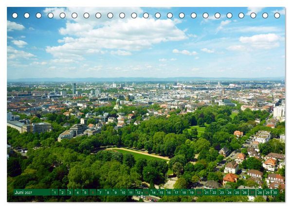 Produktbild: Gr&uuml;nes Mannheim (Tischkalender 2027 DIN A5 quer), CALVENDO Monatskalender