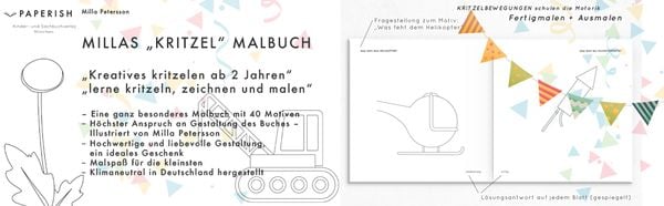 Produktbild: Millas Kritzel Malbuch - Mach Es Fertig!