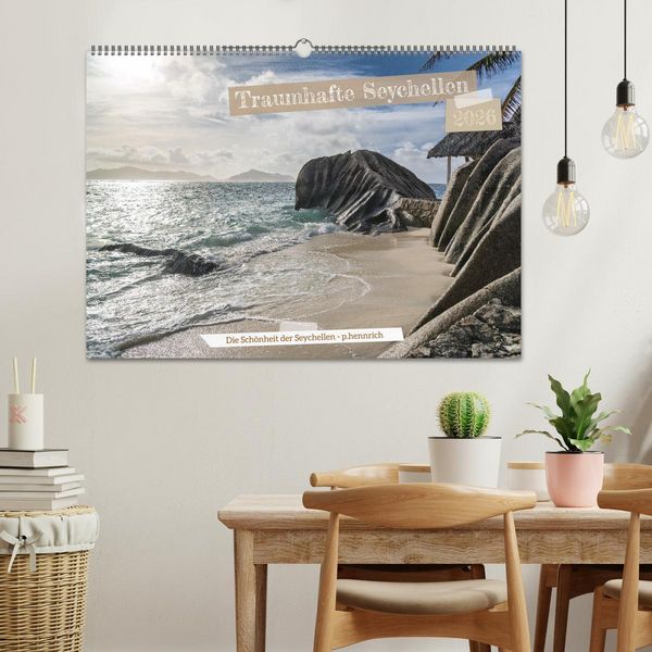 Produktbild: Traumhafte Seychellen (Wandkalender 2026 DIN A2 quer), CALVENDO Monatskalender