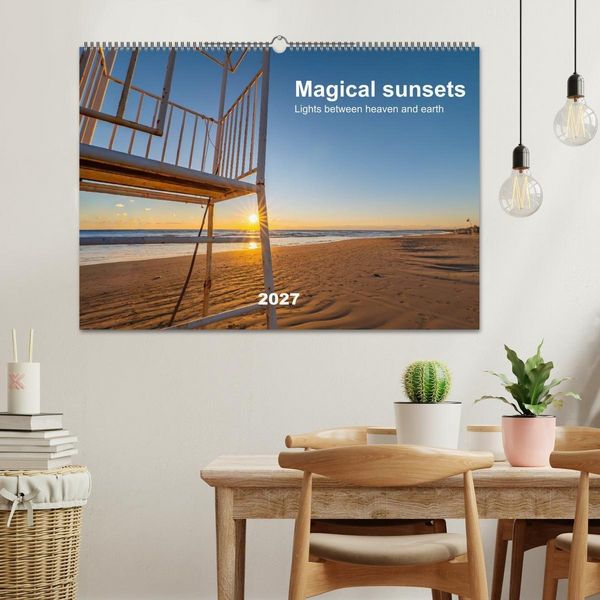 Produktbild: Magical sunsets. Lights between heaven and earth (Wall Calendar 2027 DIN A2 landscape), CALVENDO 12 Month Wall Calendar