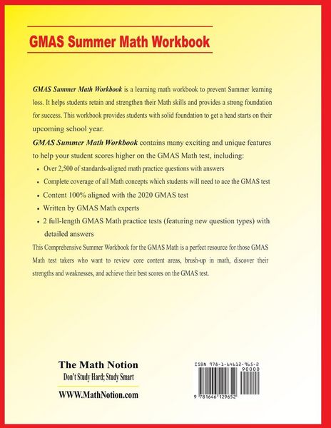 Produktbild: Georgia Milestones Assessment System Grade 4 Summer Math Workbook