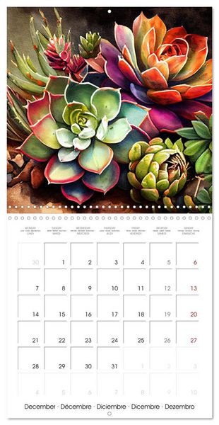 Produktbild: The Art of Succulents and Cacti (Wall Calendar 2026 12 &times; 12 Inch) CALVENDO 12 Month Wall Calendar