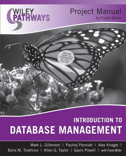 Produktbild: Wiley Pathways Introduction to Database Management, Project Manual