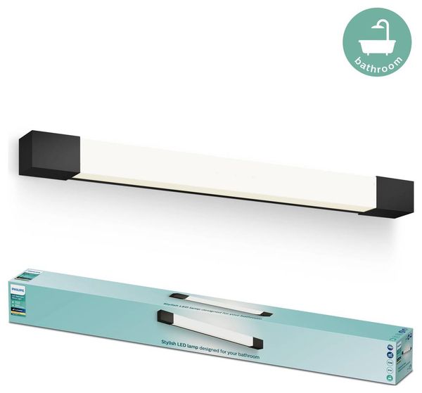 Produktbild: Philips Rover 8720169300293 LED-Bad-Deckenleuchte 10W Warmwei&szlig; Schwarz