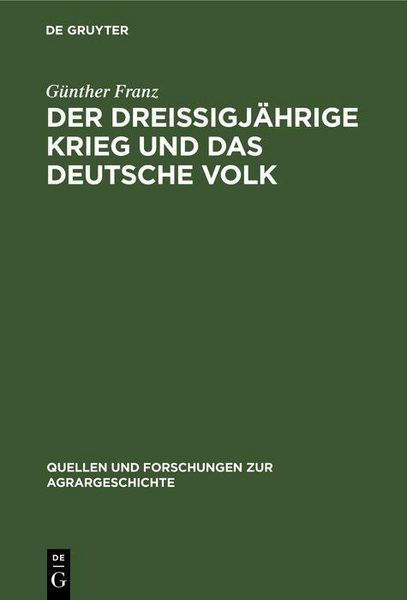 Produktbild: Der Drei&szlig;igj&auml;hrige Krieg und das deutsche Volk