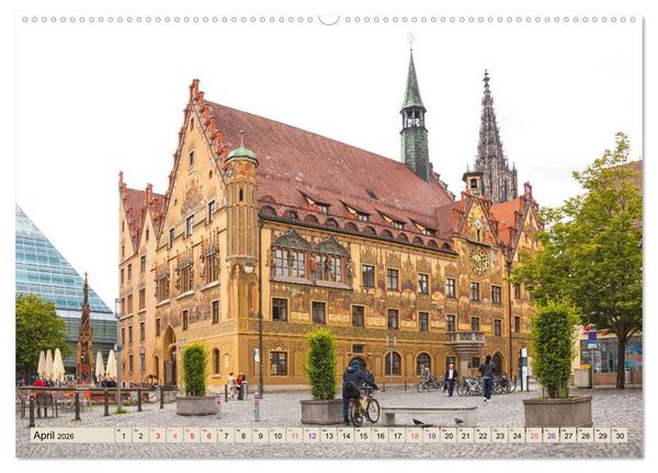 Produktbild: Ulm - einfach sehenswert (Wandkalender 2026 DIN A2 quer), CALVENDO Monatskalender