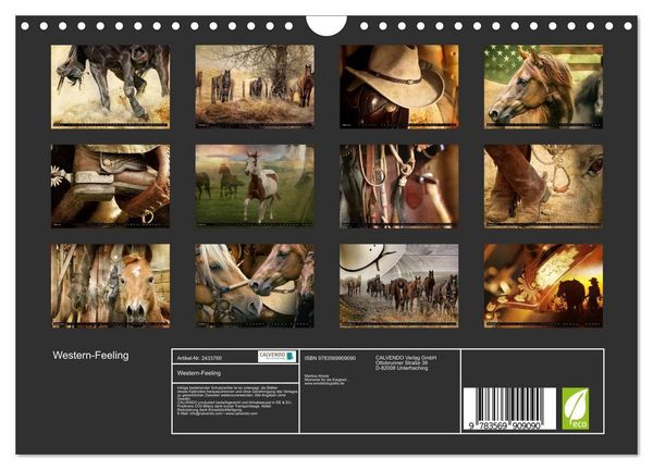 Produktbild: Western-Feeling (Wandkalender 2027 DIN A4 quer), CALVENDO Monatskalender