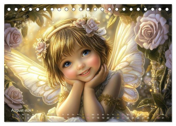 Produktbild: Feenstaub und Kinderlachen (Tischkalender 2026 DIN A5 quer), CALVENDO Monatskalender