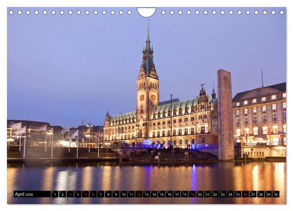Produktbild: Hansestadt Hamburg (Wandkalender 2026 DIN A4 quer), CALVENDO Monatskalender