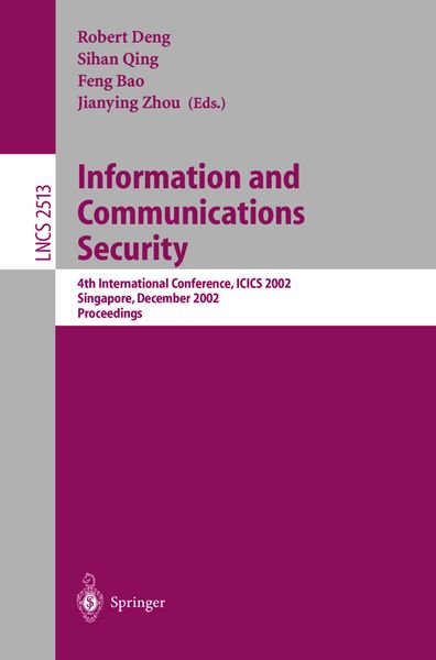 Produktbild: Information and Communications Security