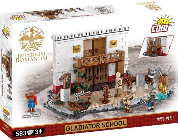Produktbild: COBI Imperium Romanum 20070 - Gladiatorenschule, Bausatz, 583 Klemmbausteine/3 Figuren