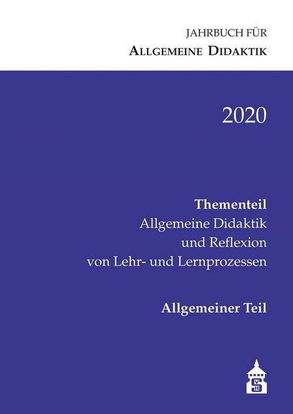 Produktbild: Jahrbuch f&uuml;r Allgemeine Didaktik 2020