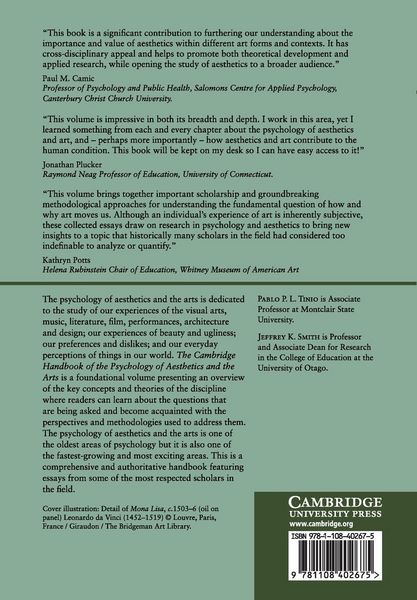Produktbild: The Cambridge Handbook of the Psychology of Aesthetics and the Arts