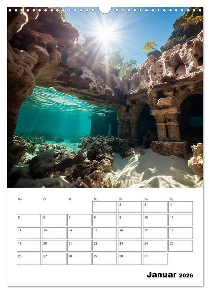 Produktbild: T&uuml;rkisblauer Genuss (Wandkalender 2026 DIN A3 hoch), CALVENDO Monatskalender