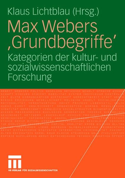 Produktbild: Max Webers 'Grundbegriffe'