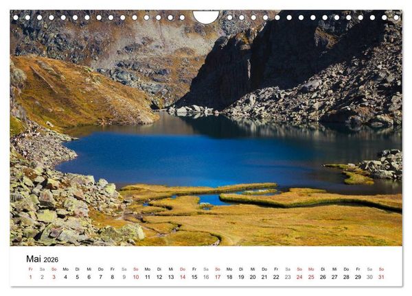 Produktbild: BERGSEEN Schweizer Alpen (Wandkalender 2026 DIN A4 quer), CALVENDO Monatskalender