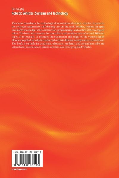 Produktbild: Robotic Vehicles: Systems and Technology