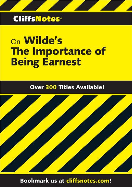Produktbild: CliffsNotes on Wilde's The Importance of Being Earnest
