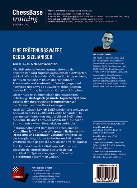 Produktbild: Eine Er&ouml;ffnungswaffe gegen Sizilianisch - Teil 2