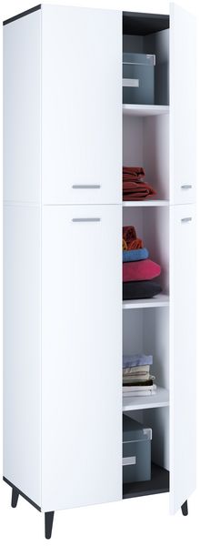 Produktbild: Holz Dielenschrank Mehrzweckschrank Schrank Landos