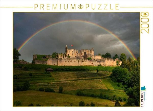 CALVENDO Puzzle Gewitter an der Hochburg/Emmendingen | 2000 Teile Lege-Größe 90x67cm Foto-Puzzle für glückliche Stunden