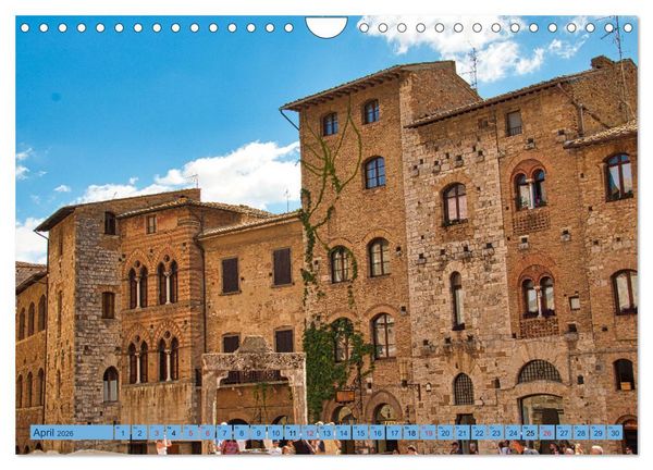 Produktbild: Impressionen aus San Gimignano (Wandkalender 2026 DIN A4 quer), CALVENDO Monatskalender