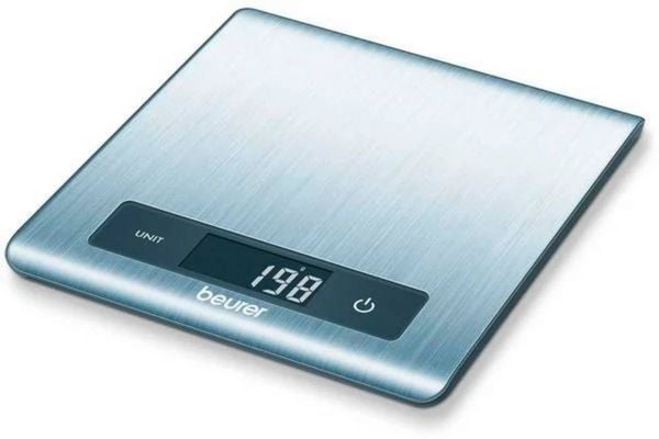 Produktbild: Beurer KS 51 K&uuml;chenwaage digital W&auml;gebereich (max.)=5kg Edelstahl 203 x 182 x 15