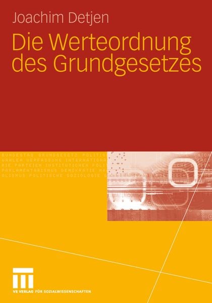 Produktbild: Die Werteordnung des Grundgesetzes