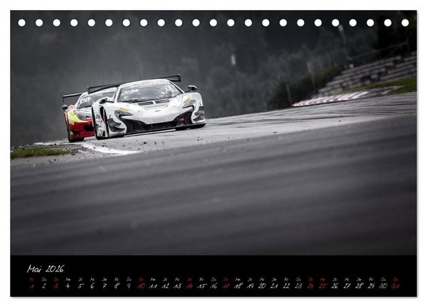 Produktbild: EMOTIONS ON THE GRID - Blancpain Endurance Series N&uuml;rburgring (Tischkalender 2026 DIN A5 quer), CALVENDO Monatskalender