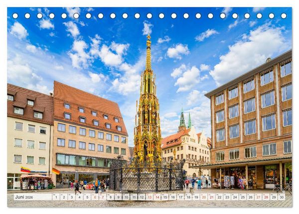 Produktbild: N&uuml;rnberg Impressionen (Tischkalender 2026 DIN A5 quer), CALVENDO Monatskalender