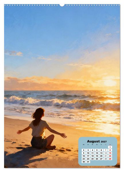 Produktbild: Meine Zeit &ndash; Die Welt geh&ouml;rt mir (hochwertiger Premium Wandkalender 2027 DIN A2 hoch), Kunstdruck in Hochglanz