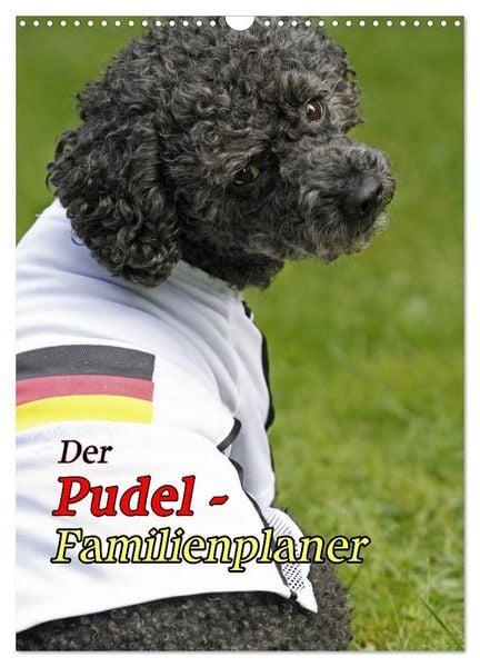 Der Pudel-Familienplaner (Wandkalender 2026 DIN A3 hoch), CALVENDO Monatskalender