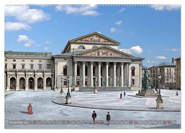 Produktbild: M&uuml;nchen zur Kaiserzeit in Farbe (Wandkalender 2026 DIN A2 quer), CALVENDO Monatskalender