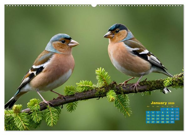 Produktbild: Singers from our regions - Our intimate nature (Wall Calendar 2026 DIN A2 landscape), CALVENDO 12 Month Wall Calendar