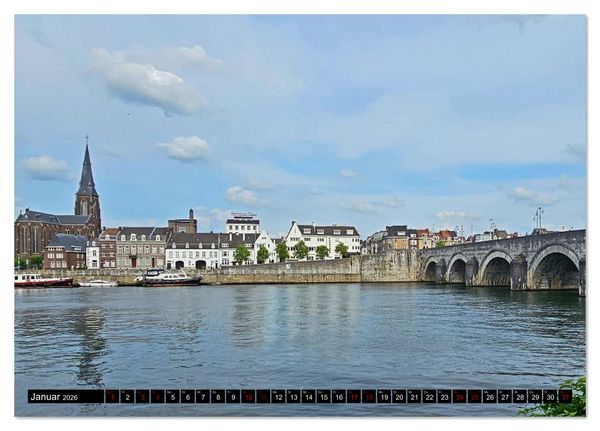 Produktbild: Rundreise kreuz und quer durch Holland und Belgien (Tischkalender 2026 DIN A5 quer), CALVENDO Monatskalender