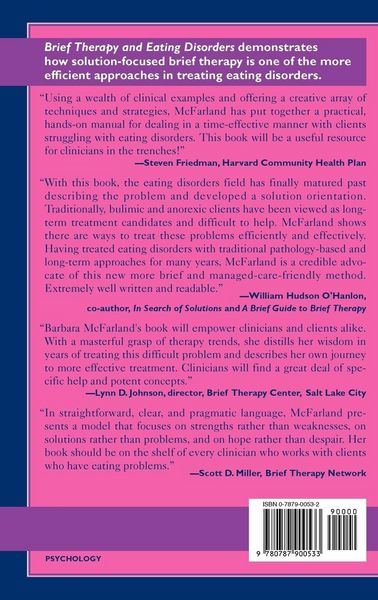 Produktbild: Mcfarland, B: Brief Therapy and Eating Disorders