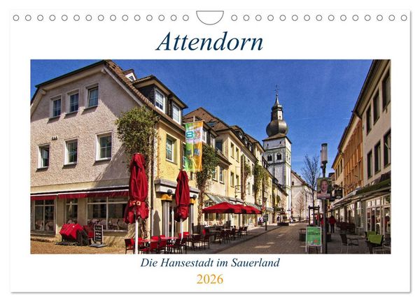 Attendorn, die Hansestadt im Sauerland (Wandkalender 2026 DIN A4 quer), CALVENDO Monatskalender