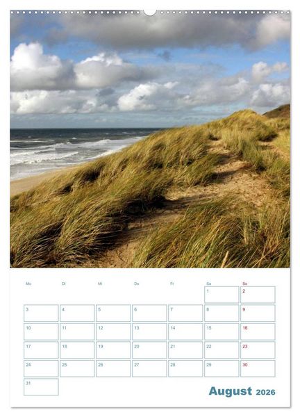 Produktbild: Sylter D&uuml;nen (hochwertiger Premium Wandkalender 2026 DIN A2 hoch), Kunstdruck in Hochglanz