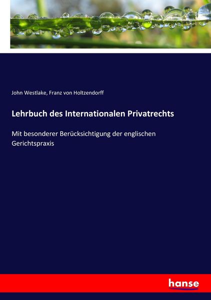 Produktbild: Lehrbuch des Internationalen Privatrechts