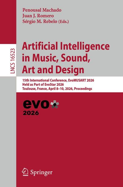 Produktbild: Artificial Intelligence in Music, Sound, Art and Design