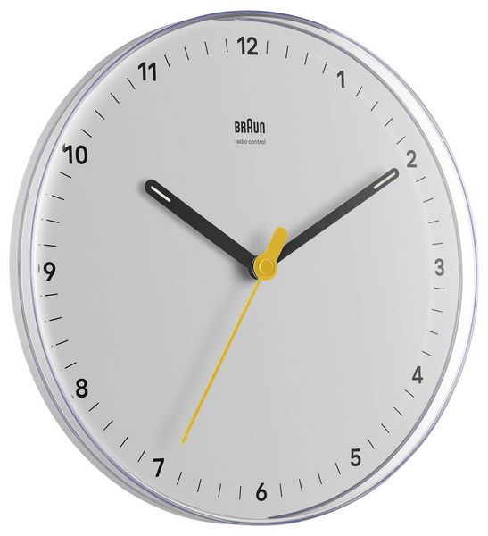 Produktbild: Braun 67685 Funk Wanduhr 230 mm Wei&szlig;