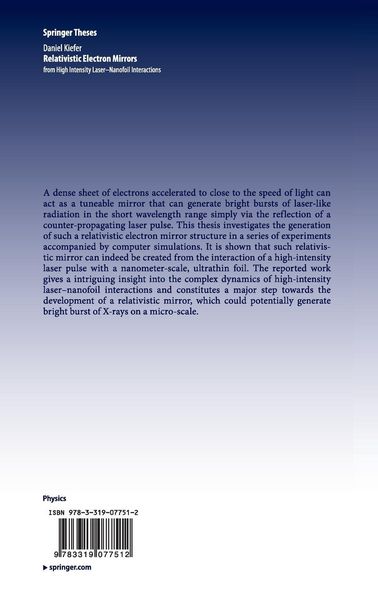 Produktbild: Relativistic Electron Mirrors