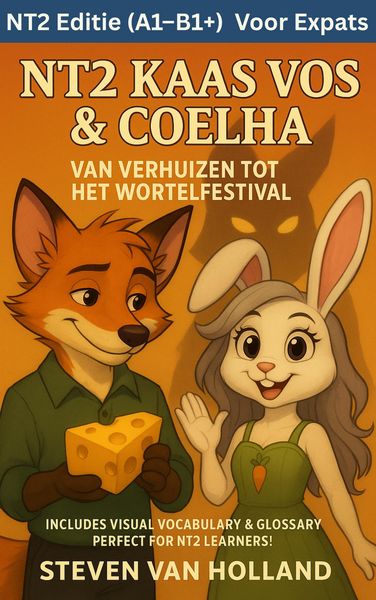 Produktbild: NT2 Kaas Vos & Coelha Van Verhuizen tot het Wortelfestival (NT2 Kaas Vos & Coelha leren je Nederlands, #1)