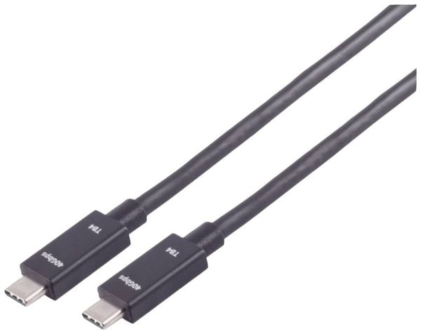 Produktbild: BKL Electronic USB-C&reg; Verbindungskabel, TB4, UltraFlex, 1,5m 10080134 Inhalt: 1St.
