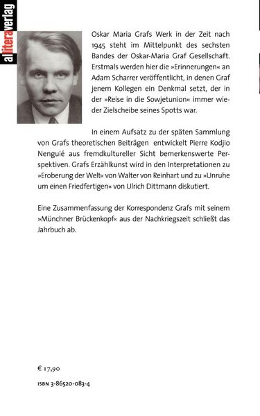 Produktbild: Oskar Maria Graf