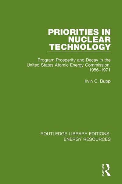 Produktbild: Priorities in Nuclear Technology