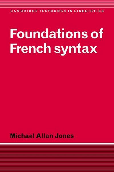 Produktbild: Foundations of French Syntax