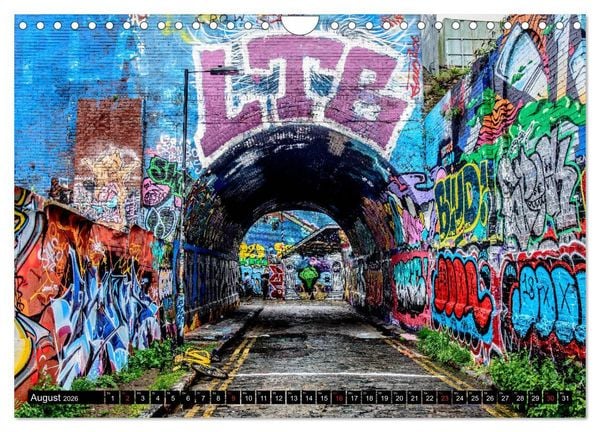 Produktbild: Street art London Michael Jaster (Wandkalender 2026 DIN A4 quer), CALVENDO Monatskalender